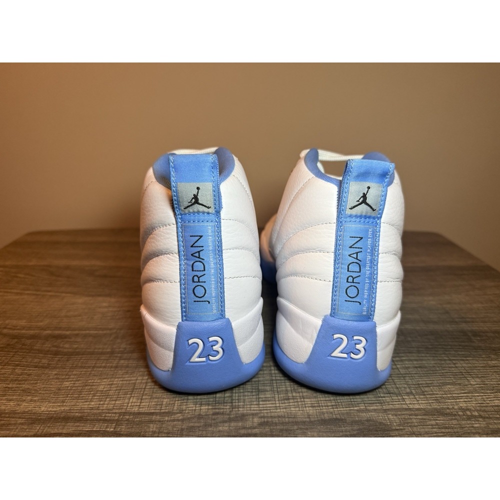 Air Jordan 12 Retro University Blue White Men Basketball Shoes CT8013-112 Size 8 - Picture 3 of 7
